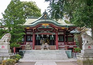 東京・葛西神社の拝殿