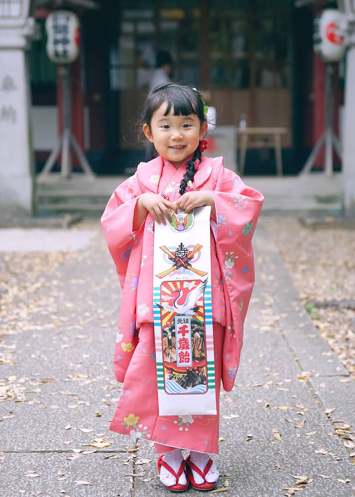 世田谷区駒繋神社での女の子の七五三