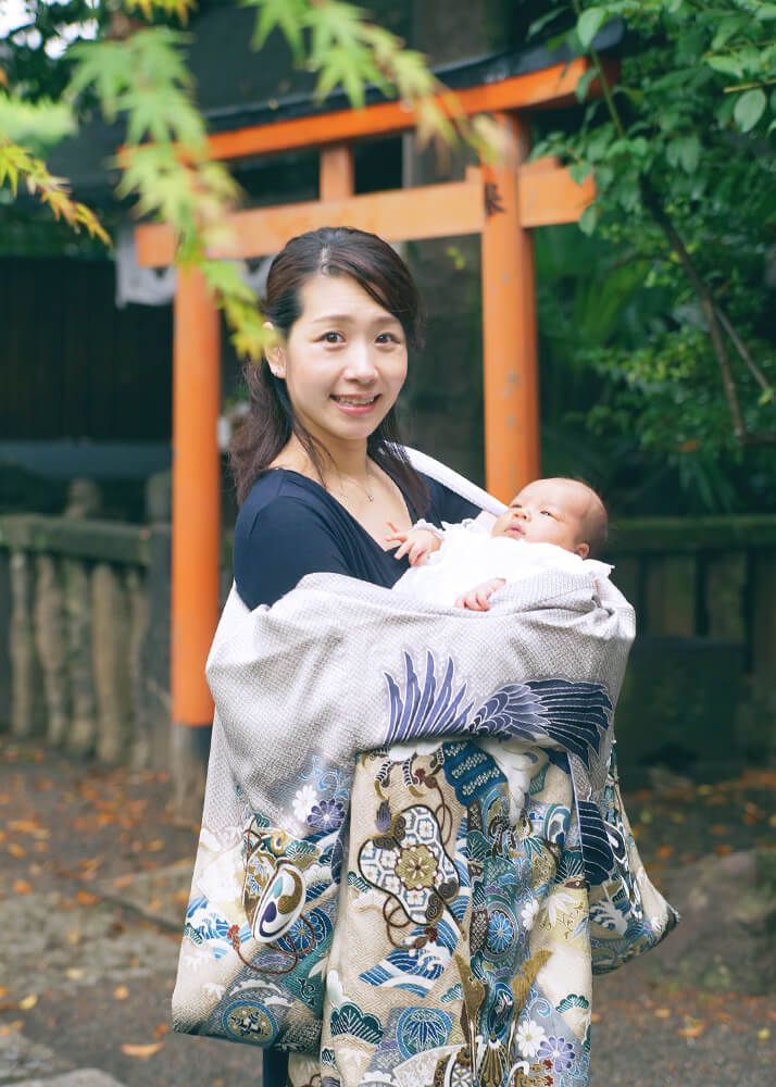 北区七社神社でのお宮参り