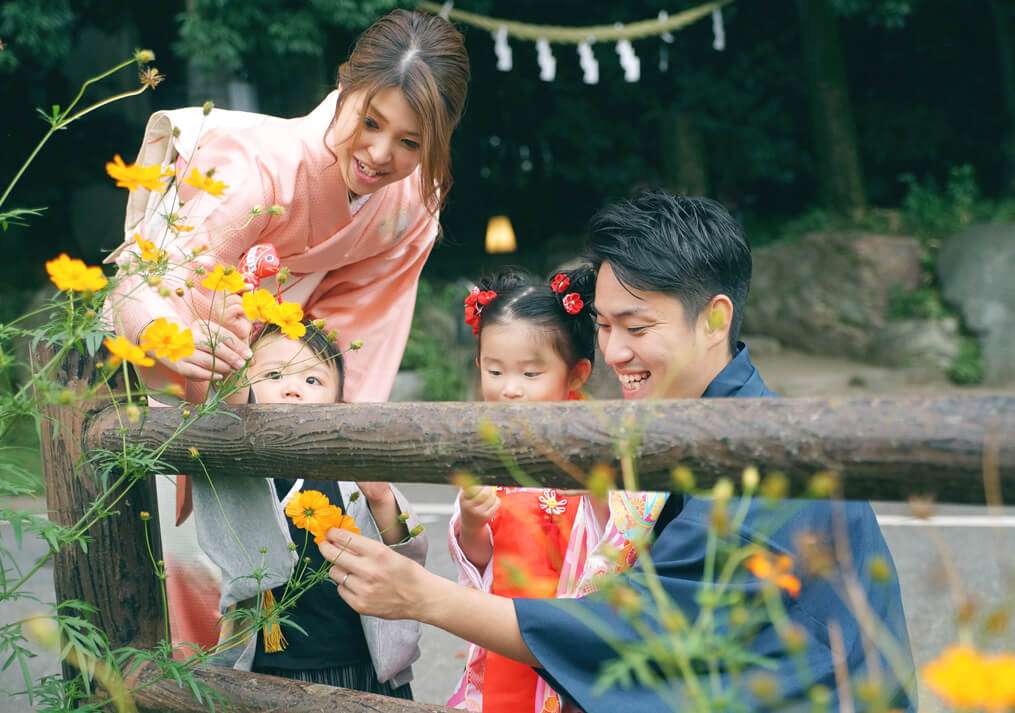 埼玉県川越氷川神社で3歳女の子の七五三