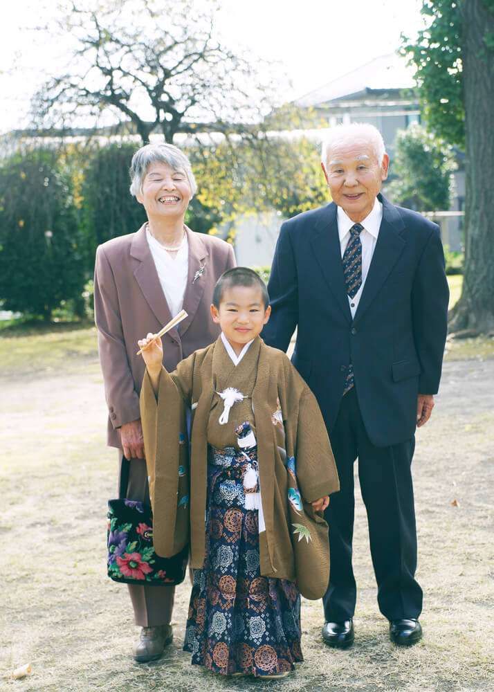 祖父母様との記念写真