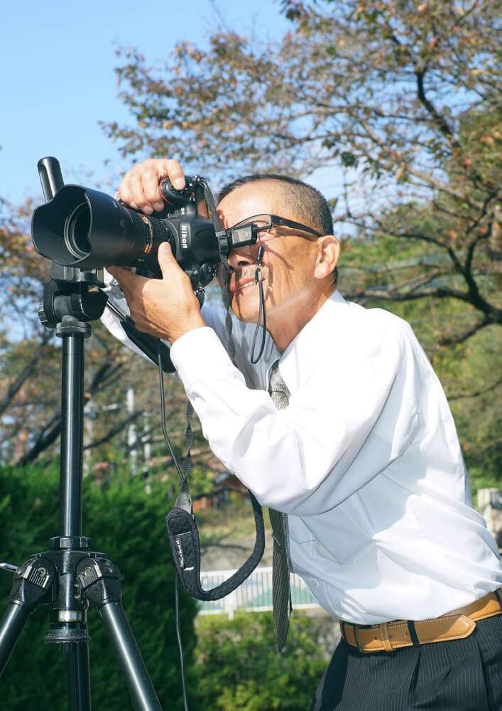 プロカメラマンのお父さん