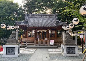 川越熊野神社の拝殿