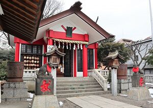 元郷氷川神社の拝殿