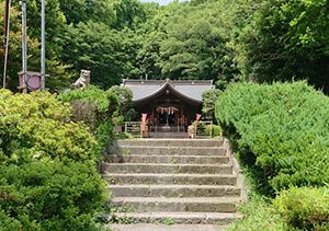 白子熊野神社の参道