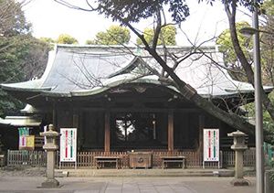 渋谷氷川神社の拝殿