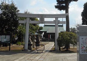 谷原氷川神社の鳥居