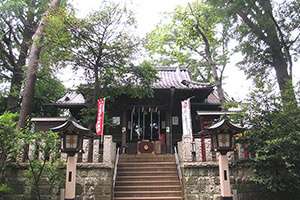 千束八幡神社の拝殿