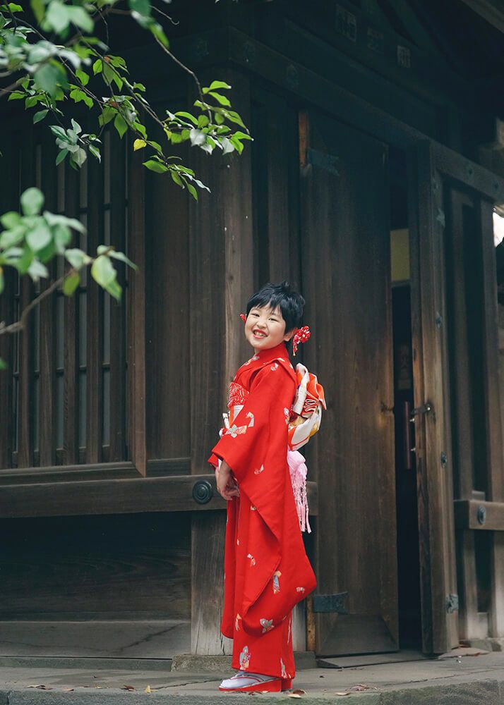 埼玉県川越氷川神社で7歳女の子の七五三