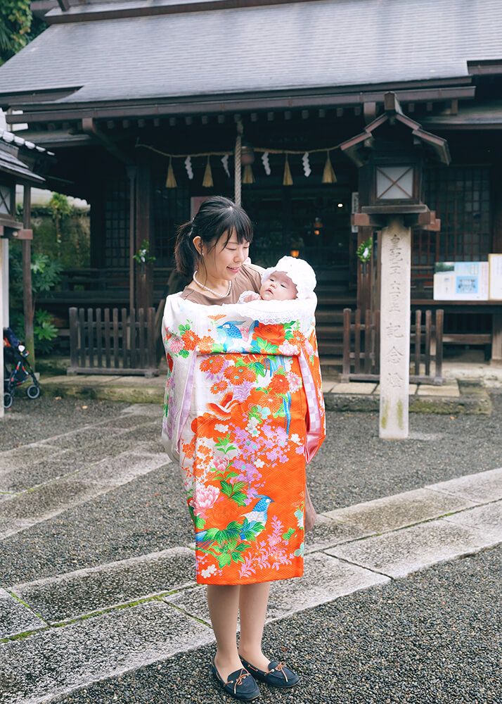 溝口神社でのお宮参り