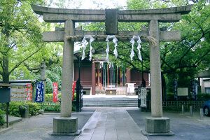 川崎稲毛神社の鳥居