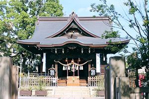 溝口神社の拝殿