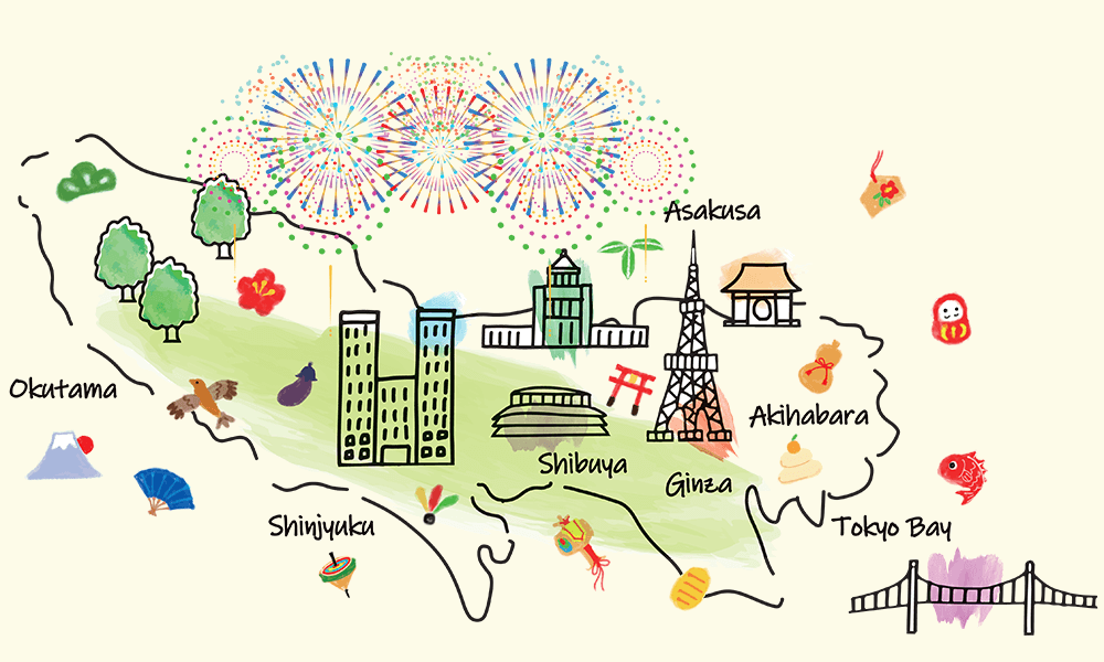 東京都の交通費無料エリアMAP