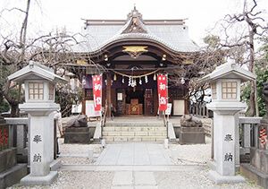 牛天神北野神社の拝殿