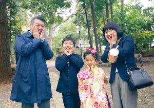 東京都世田谷八幡宮での七五三