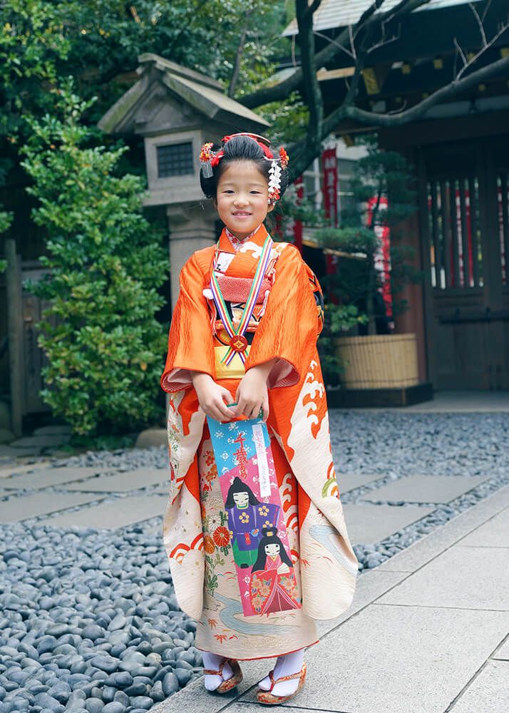 東京大神宮で七五三の7歳女の子