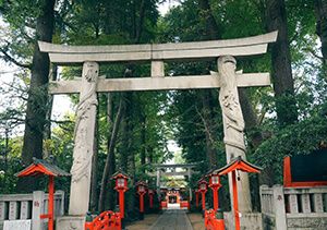 馬橋稲荷神社の龍の鳥居